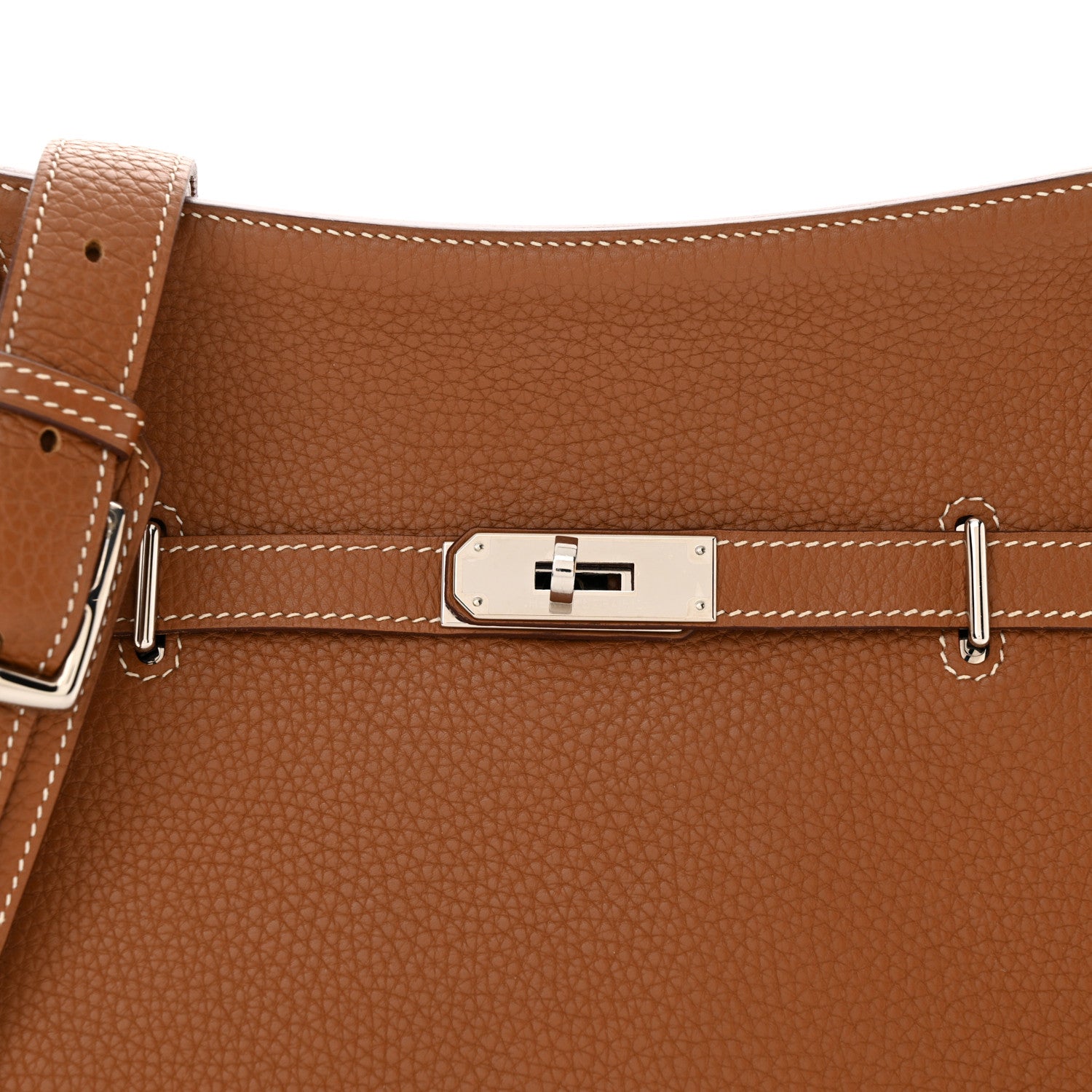 Hermes Taurillon Clemence Jypsiere 28 Gold 8 of 10