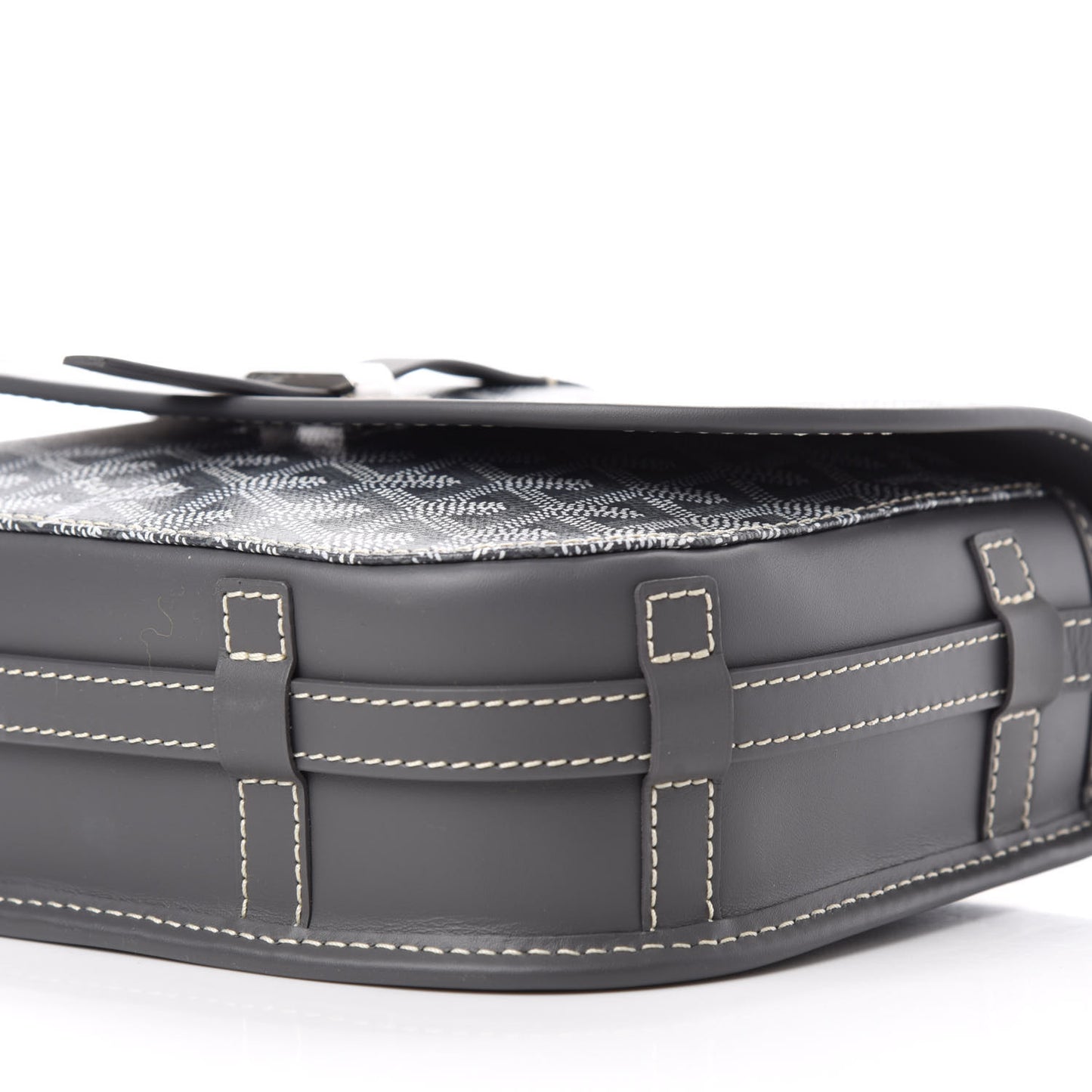 Goyardine Belvedere II PM Messenger Bag Gray