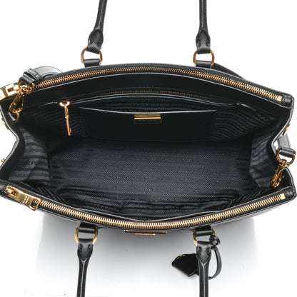 Prada Saffiano Large Galleria Double Zip Tote Black 5 of 6