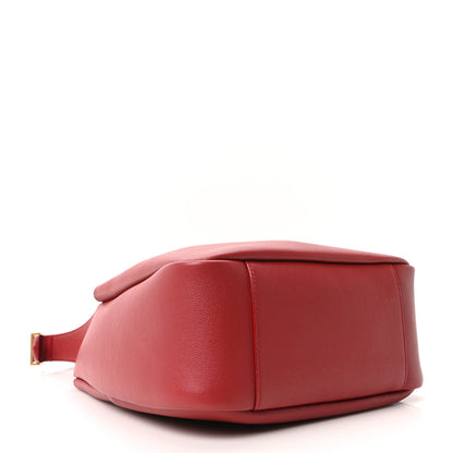 Saint Laurent Smooth Calfskin Small Le 5 A 7 Soft Hobo Red Danger 4 of 10