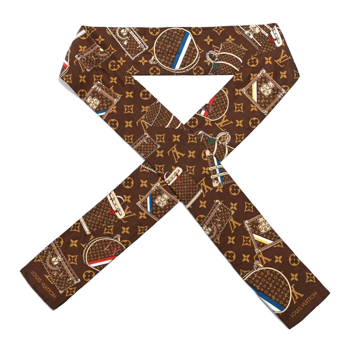 Louis Vuitton Silk Monogram Trunks Bandeau 1 of 4