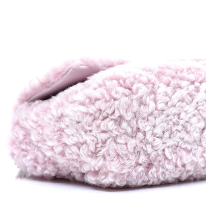 Chanel Shearling Sheepskin Medium 19 Flap Light Pink 8 of 9