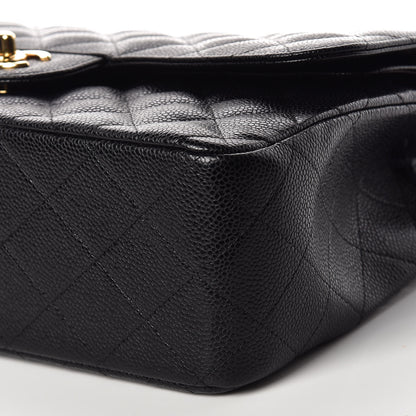 Chanel Caviar Quilted Jumbo Double Flap Black 7 of 11