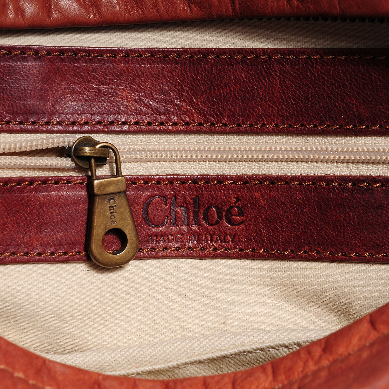 Chloe Python Silverado Shoulder Bag Orange 6 of 7