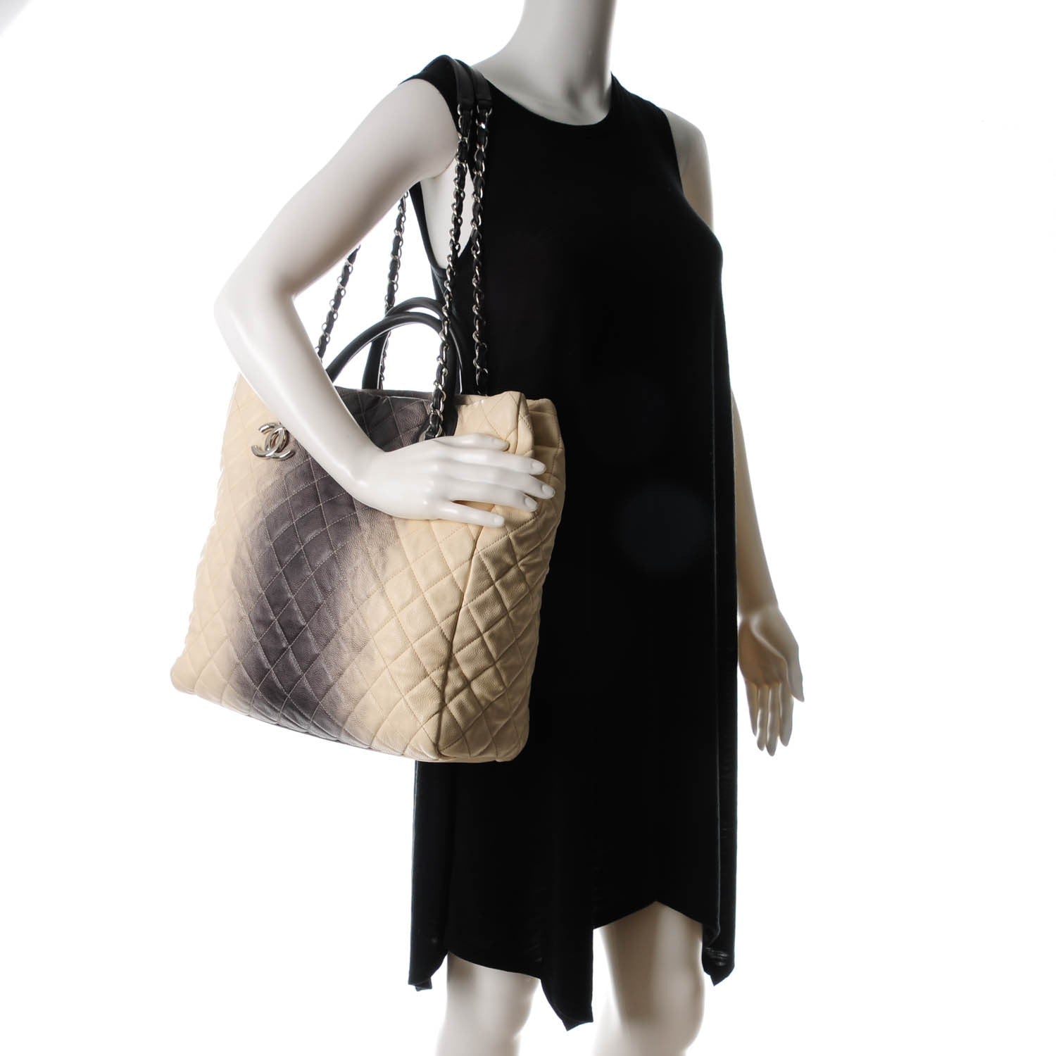 Chanel Caviar Ombre Shopping Tote Grey 2 of 7