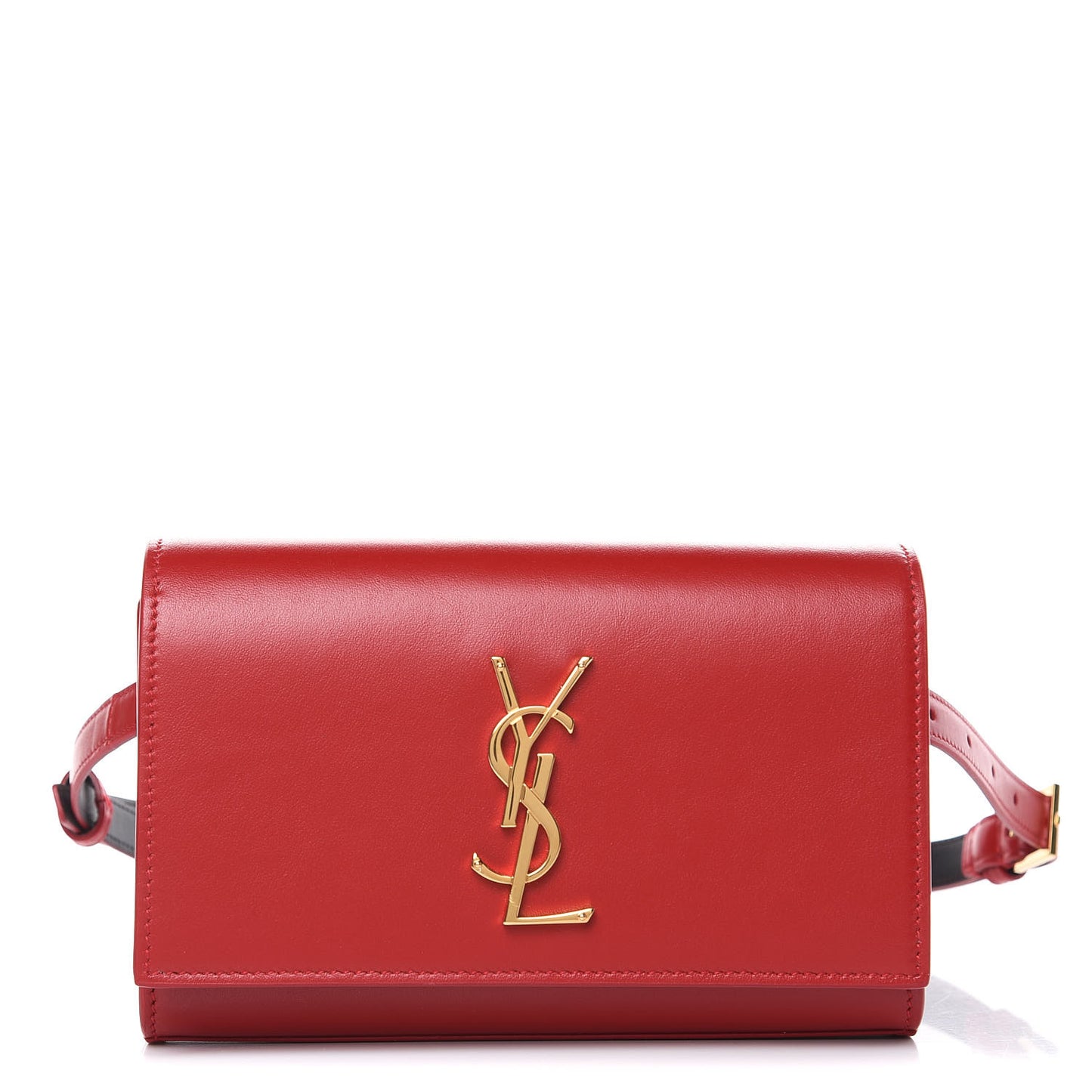 Smooth Calfskin Monogram Kate Belt Bag Red
