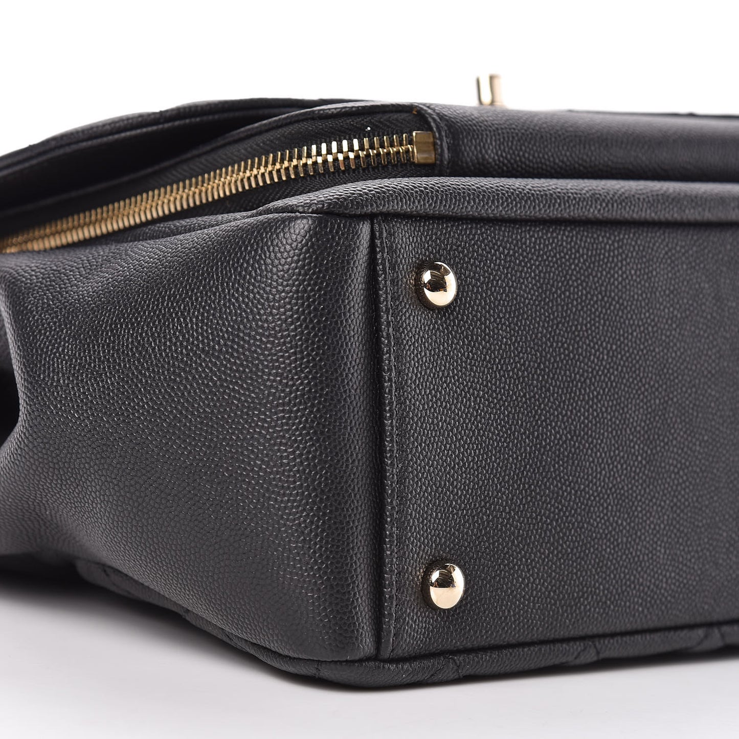 Caviar Quilted Large Business Affinity Flap Black