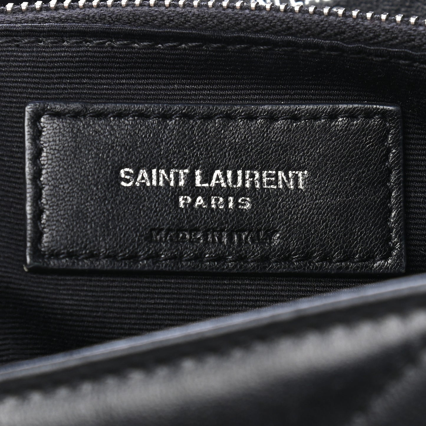 Calfskin Y Quilted Monogram Large Loulou Shopper Black