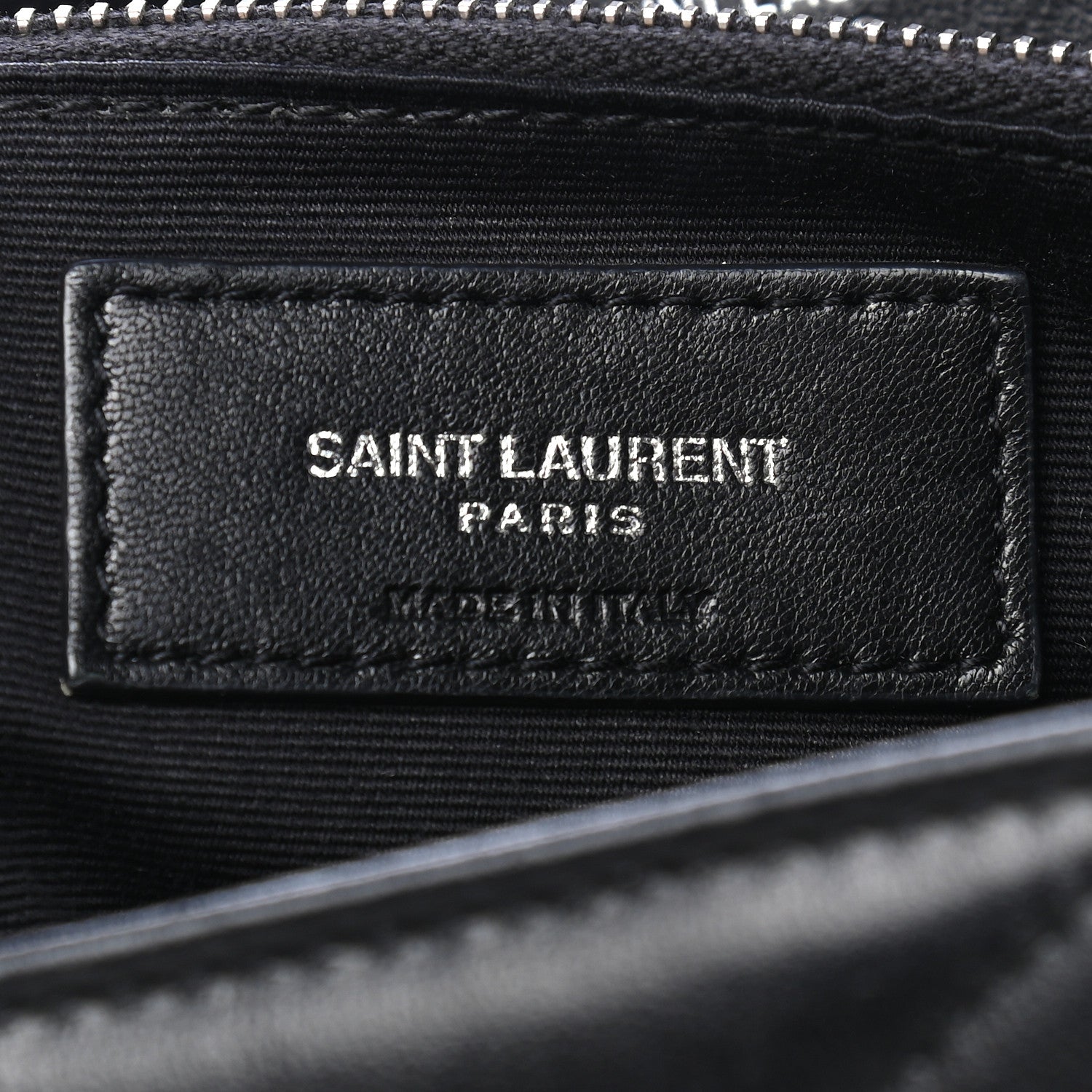 Saint Laurent Calfskin Y Quilted Monogram Large Loulou Shopper Black 8 of 9