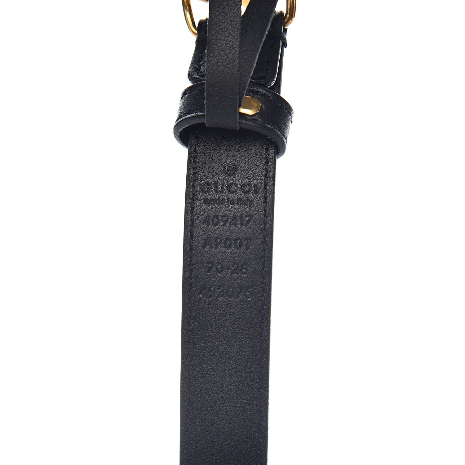 Gucci Calfskin Double G 20mm Belt 70 28 Black 4 of 6