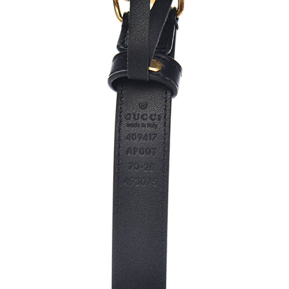 Gucci Calfskin Double G 20mm Belt 70 28 Black 4 of 6