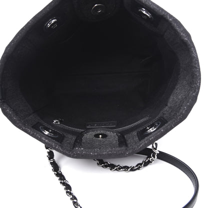 Chanel Lurex Boucle Mini Deauville Tote Black 4 of 10