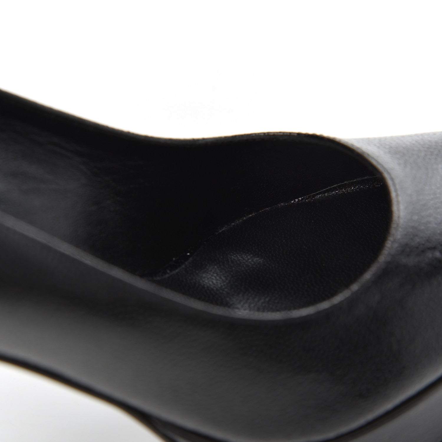 Saint Laurent Patent Grain de Poudre Janis 80 Escarpin Pumps 37 Black 9 of 14