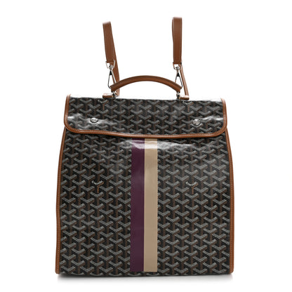 Goyard Goyardine Saint Leger Soft Briefcase Backpack Black Gold 1 of 10