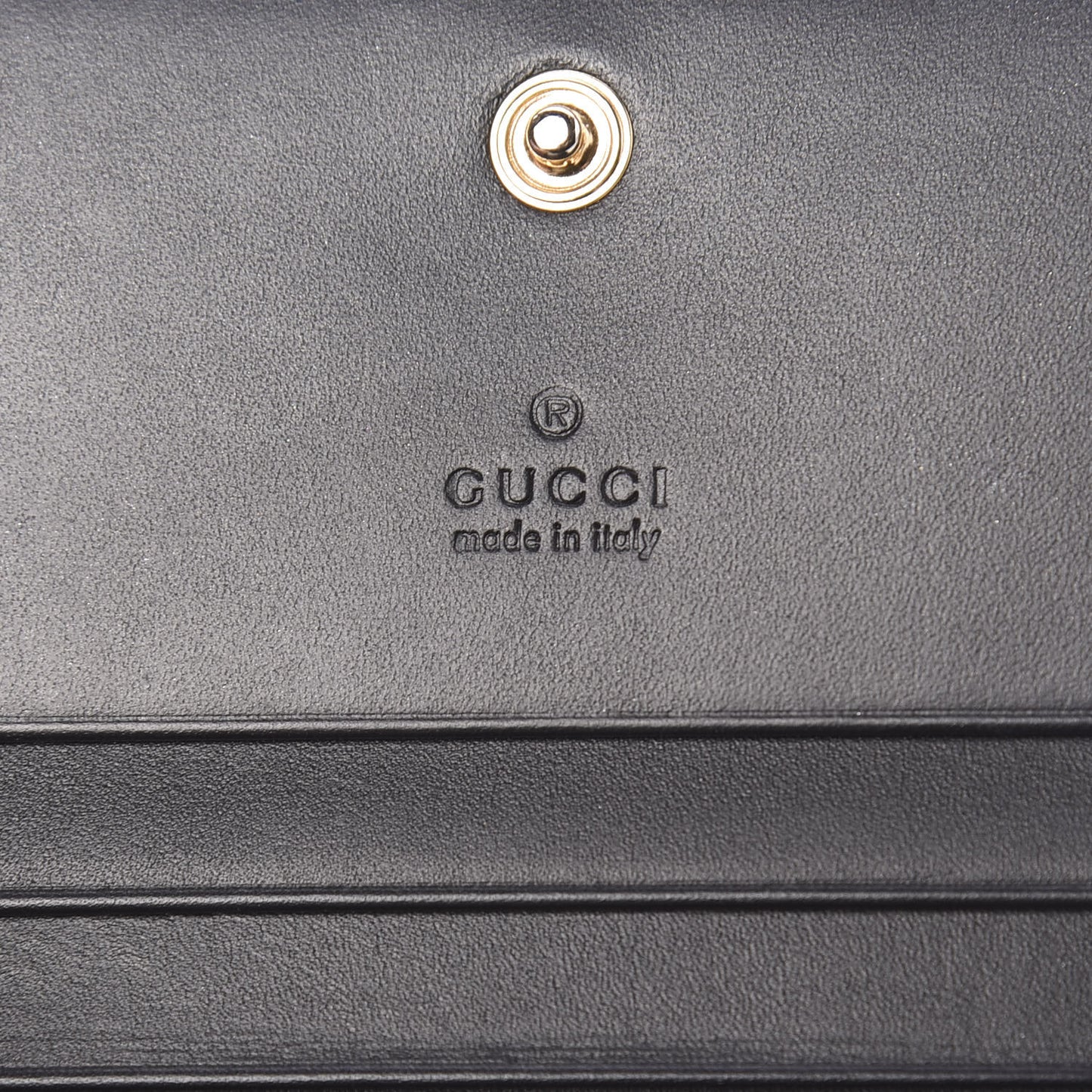 Guccissima Card Case Wallet Black