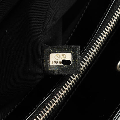 Chanel Patent Quilted Grand Shopping Tote GST Black 6 of 7