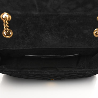 Saint Laurent Suede Tri-Quilt Monogram Medium College Bag Black 4 of 5