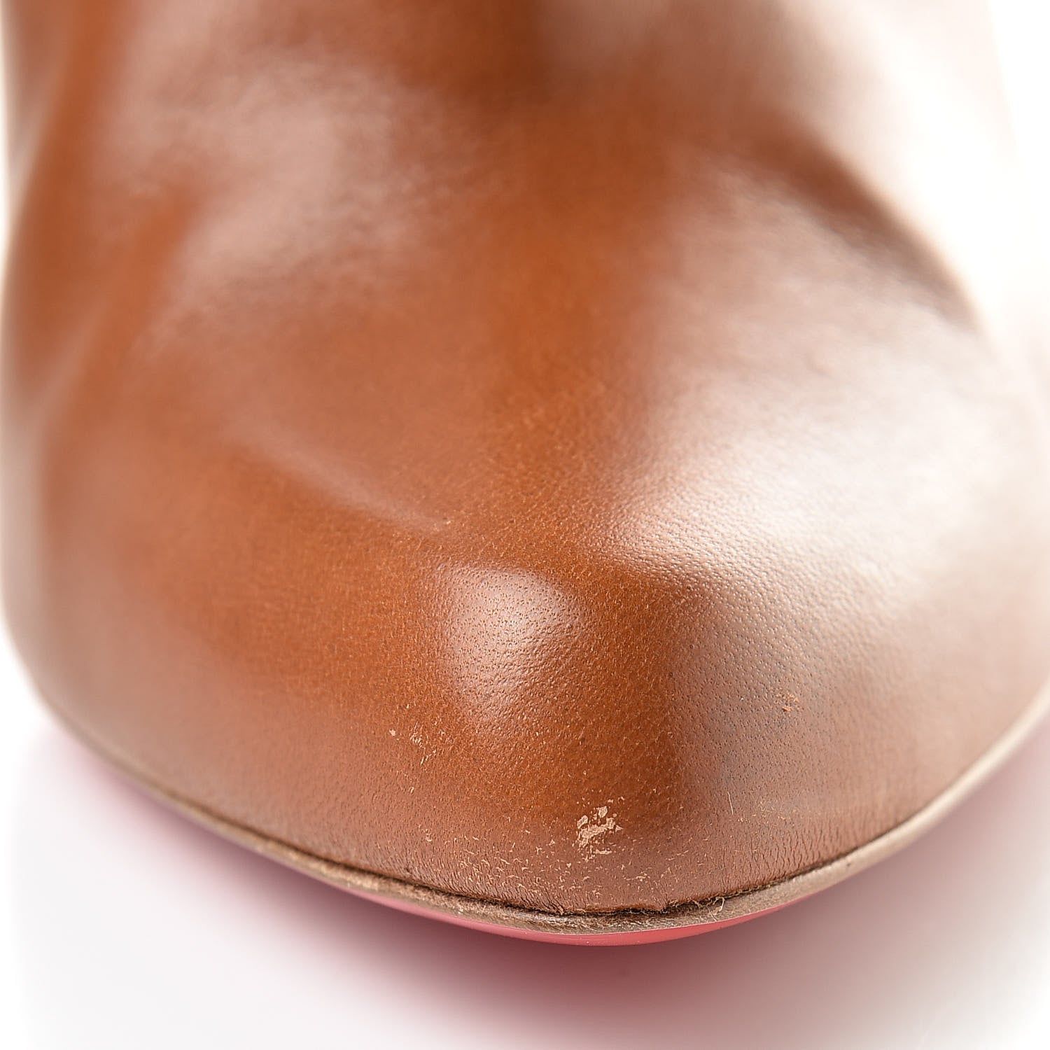 Christian Louboutin Shiny Nappa S.I.T. Rain 100 Ankle Boots 38 Cuoio 10 of 11