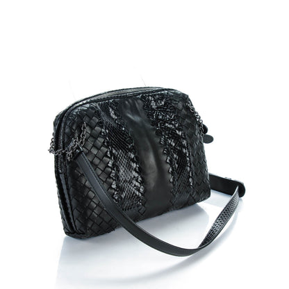 Bottega Veneta Nappa Intrecciato Ayers Crossbody Pillow Messenger Nero Black 3 of 8