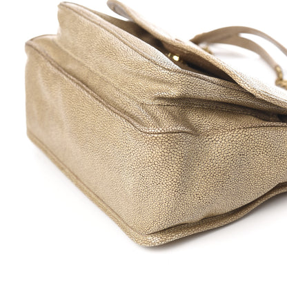 Saint Laurent Stingray Embossed Monogram Medium Niki Chain Satchel Beige 10 of 11