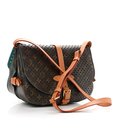 Louis Vuitton Monogram SC Flore Saumur Teal 3 of 9
