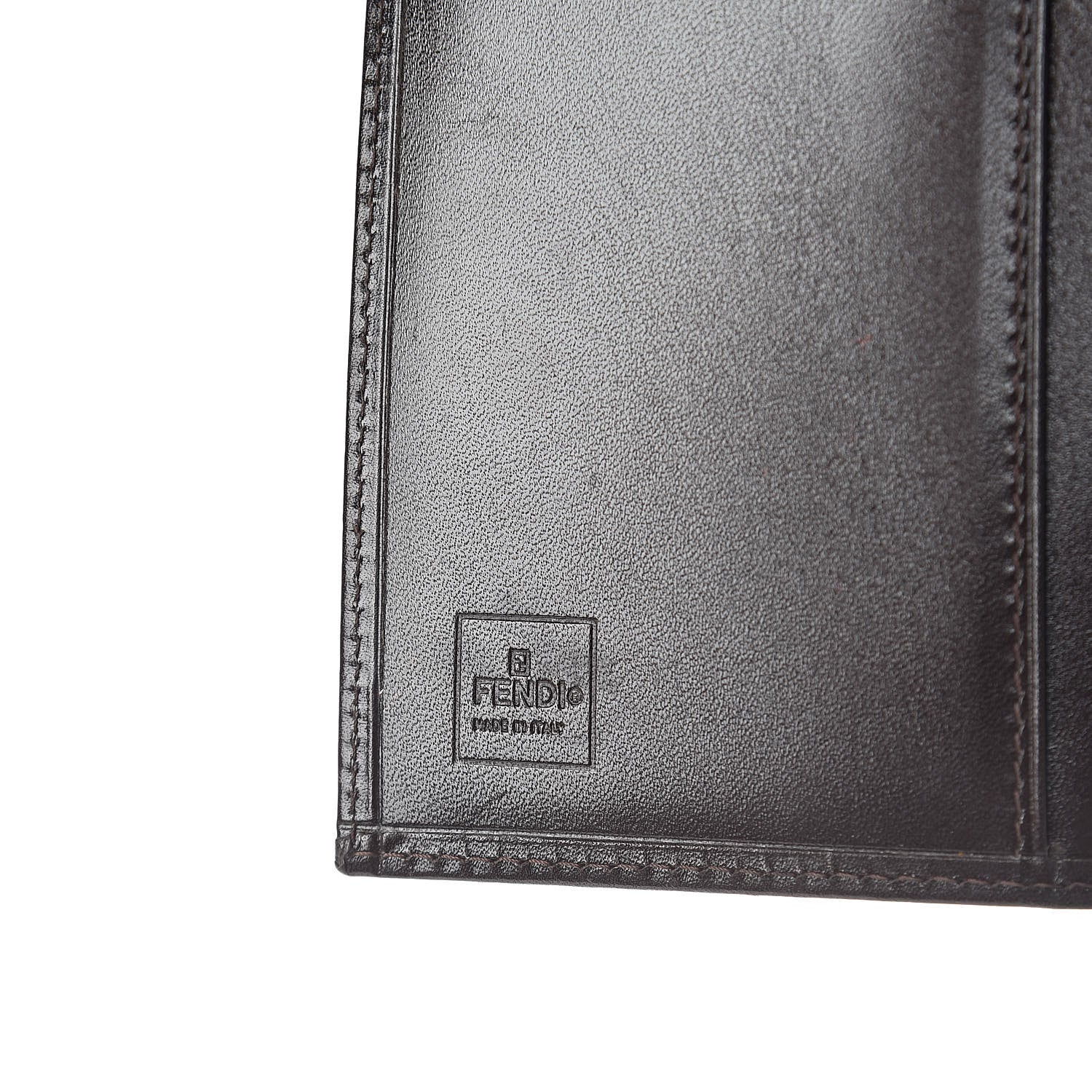 Fendi Zucca Vertical Wallet Tobacco 6 of 6