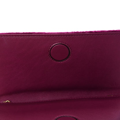 Gucci Velvet Matelasse GG Marmont Mini Bag Fuchsia Violet Cyclamen 11 of 12