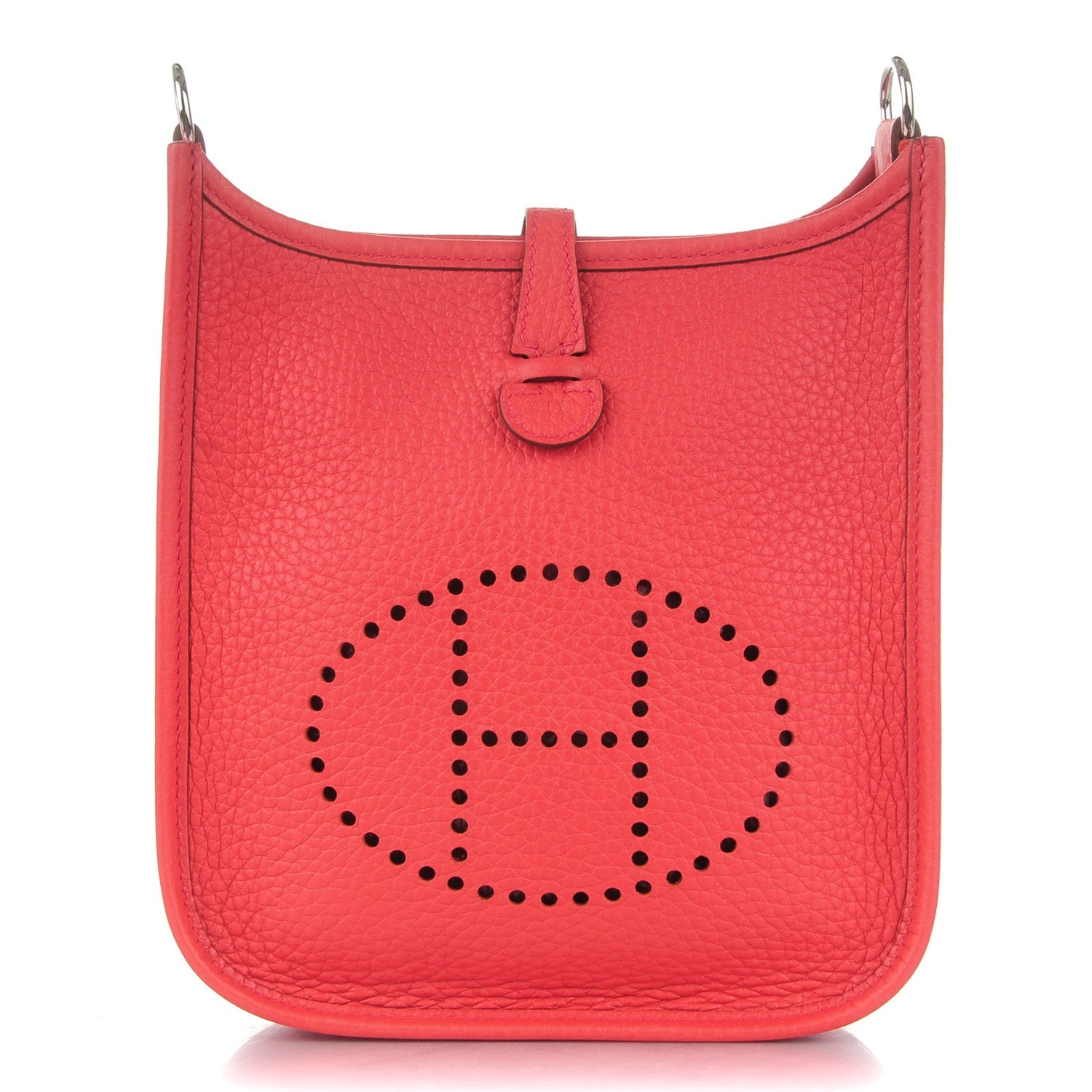 Hermes Taurillon Clemence Amazone Evelyne TPM Bougainvillea Rouge Pivoine 1 of 7