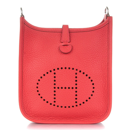 Hermes Taurillon Clemence Amazone Evelyne TPM Bougainvillea Rouge Pivoine 1 of 7