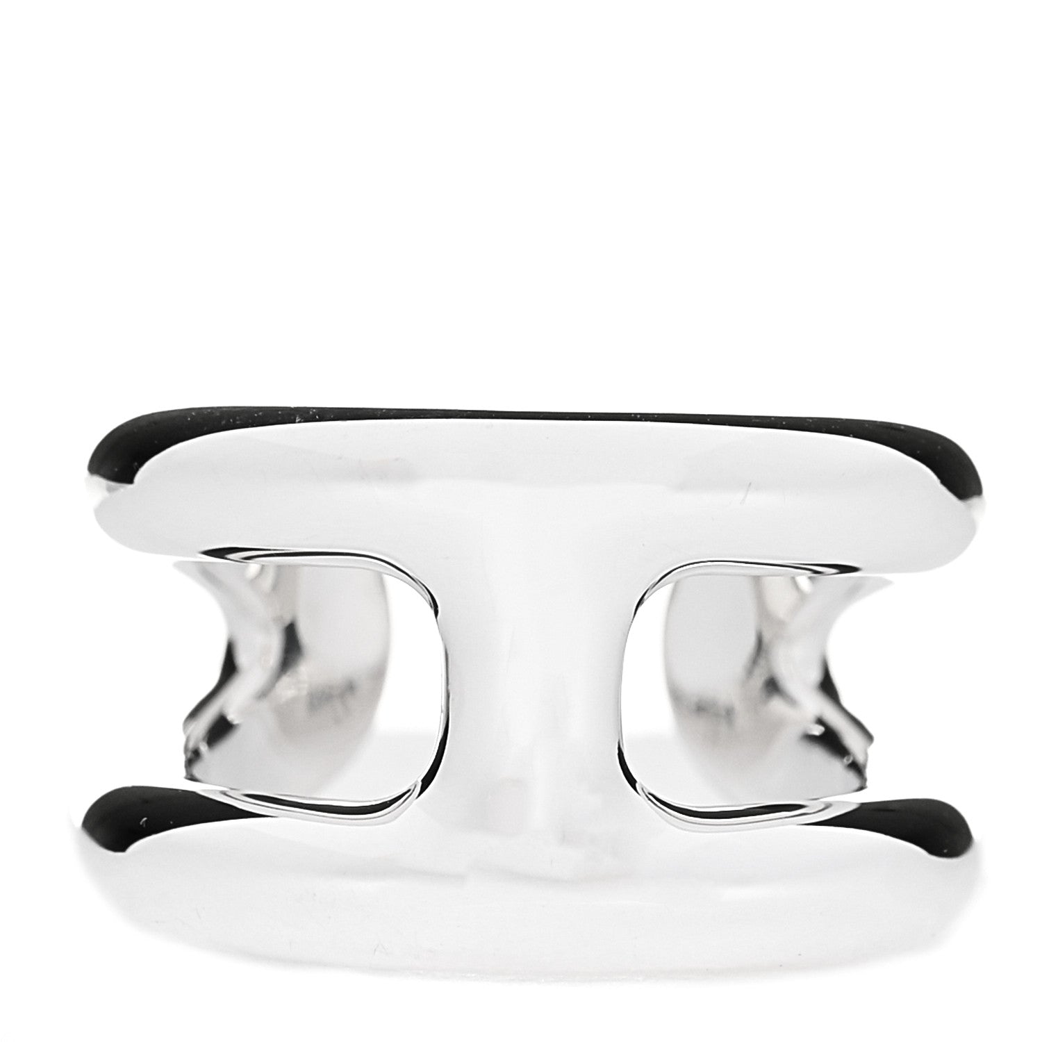 Hermes Sterling Silver PM Osmose Ring 49 5 1 of 5