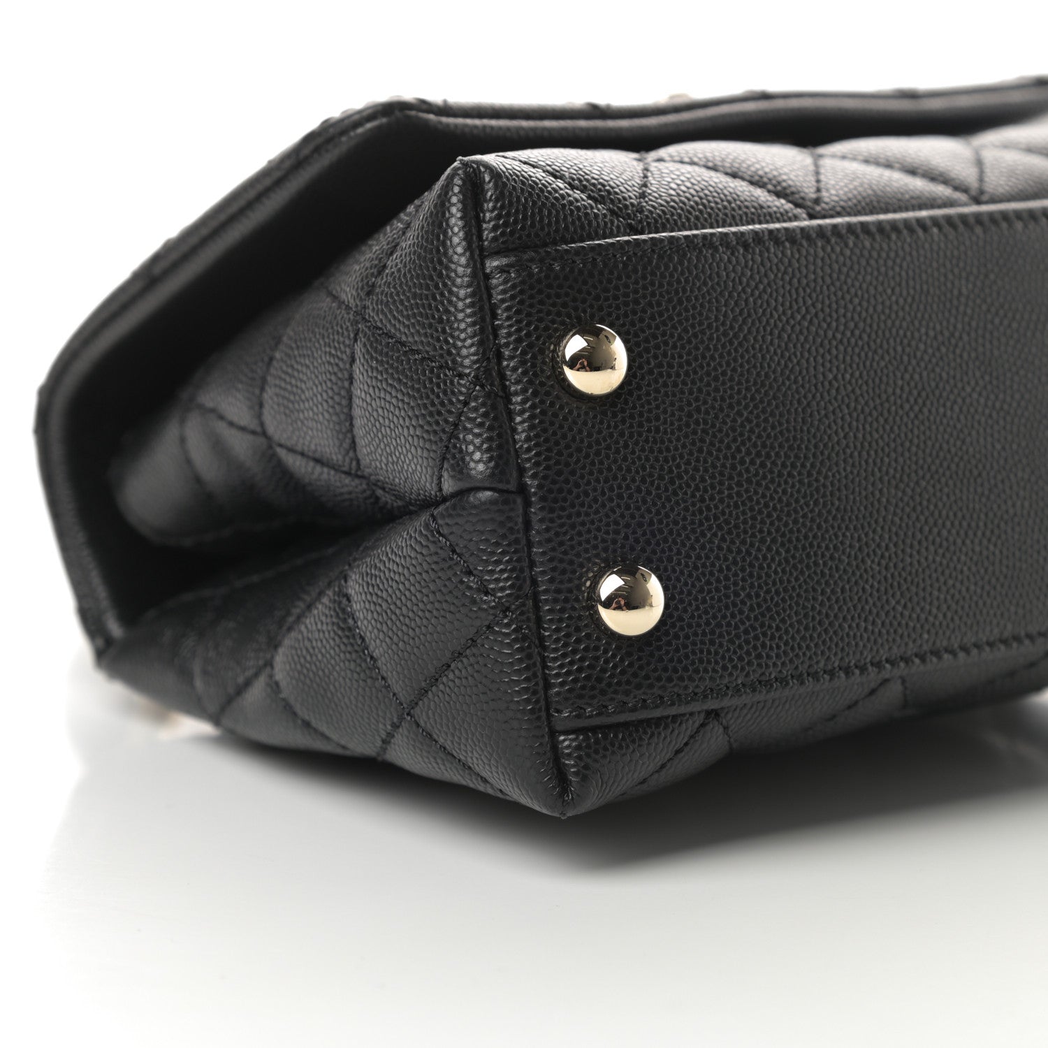 Chanel Caviar Quilted Extra Mini Coco Handle Flap Black 9 of 11