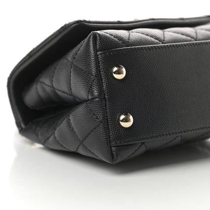 Chanel Caviar Quilted Extra Mini Coco Handle Flap Black 9 of 11