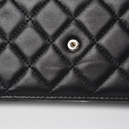 Chanel Lambskin Quilted Wallet On Chain WOC Black 11 of 14