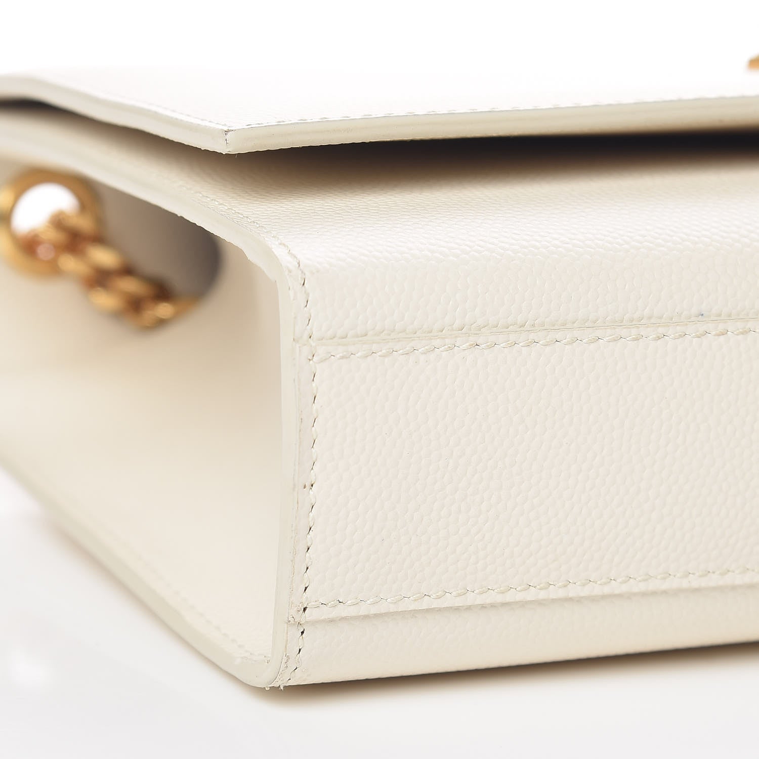 Saint Laurent Grain De Poudre Medium Classic Monogram Kate Satchel Porcellana 8 of 9