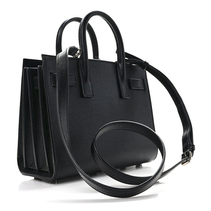 Saint Laurent Grained Calfskin Nano Sac De Jour Black 3 of 12