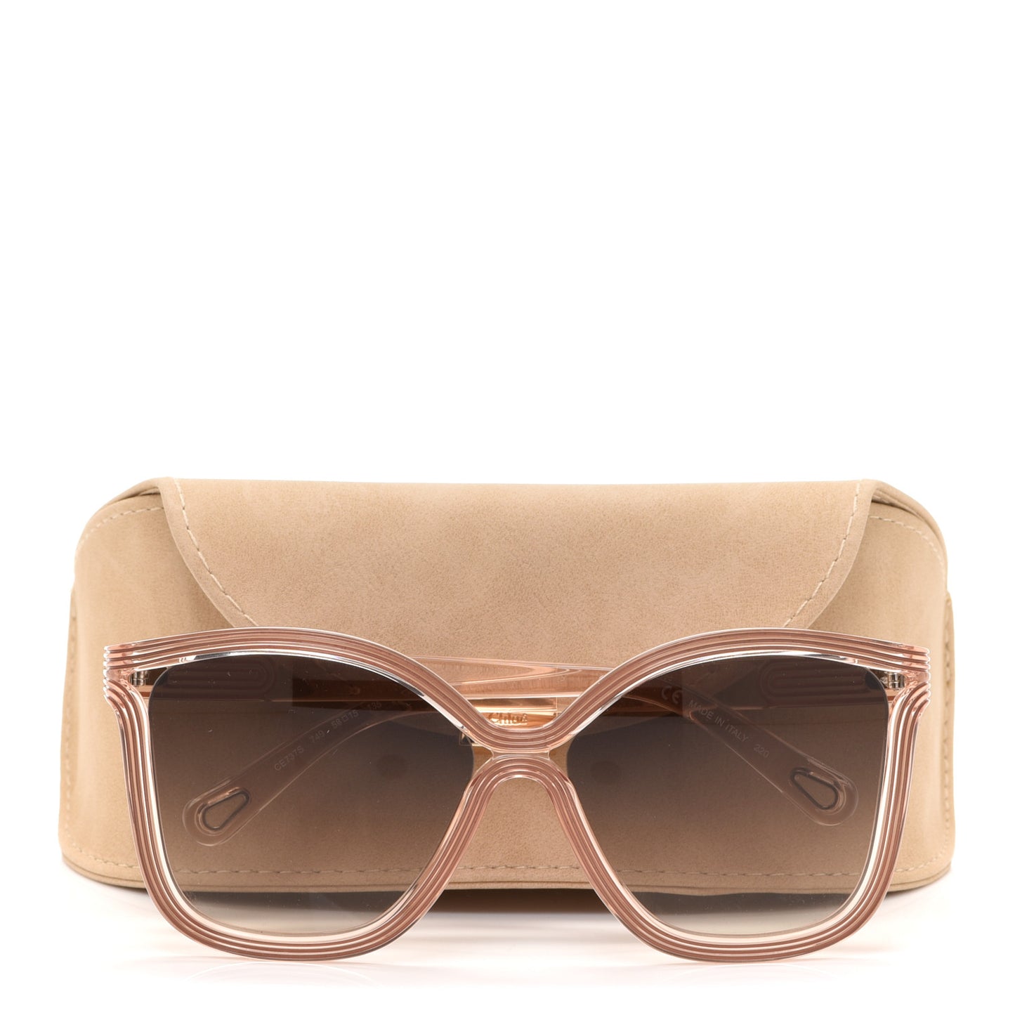 Oversized Square Sunglasses CE737S Peach Pink