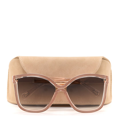 Chloe Oversized Square Sunglasses CE737S Peach Pink 7 of 7