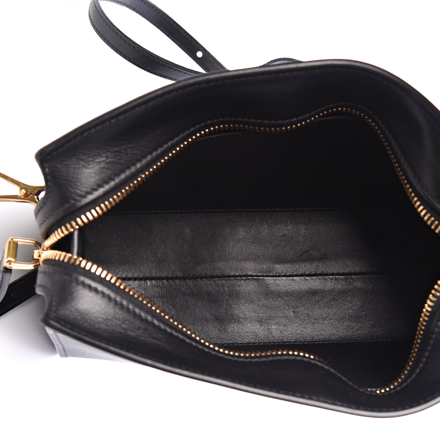 Prada Saffiano City Calfskin Esplanade Crossbody Bag Black 4 of 9