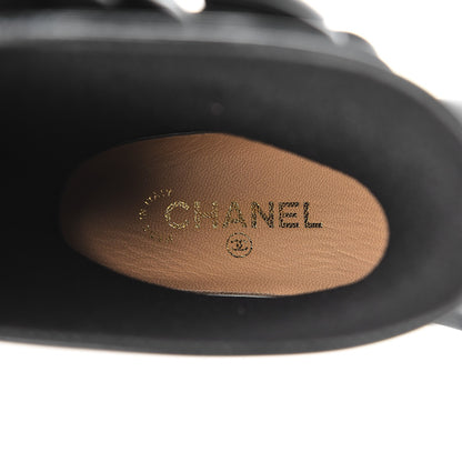 Chanel Rubber Camellia Rain Boots 37 Black 7 of 7