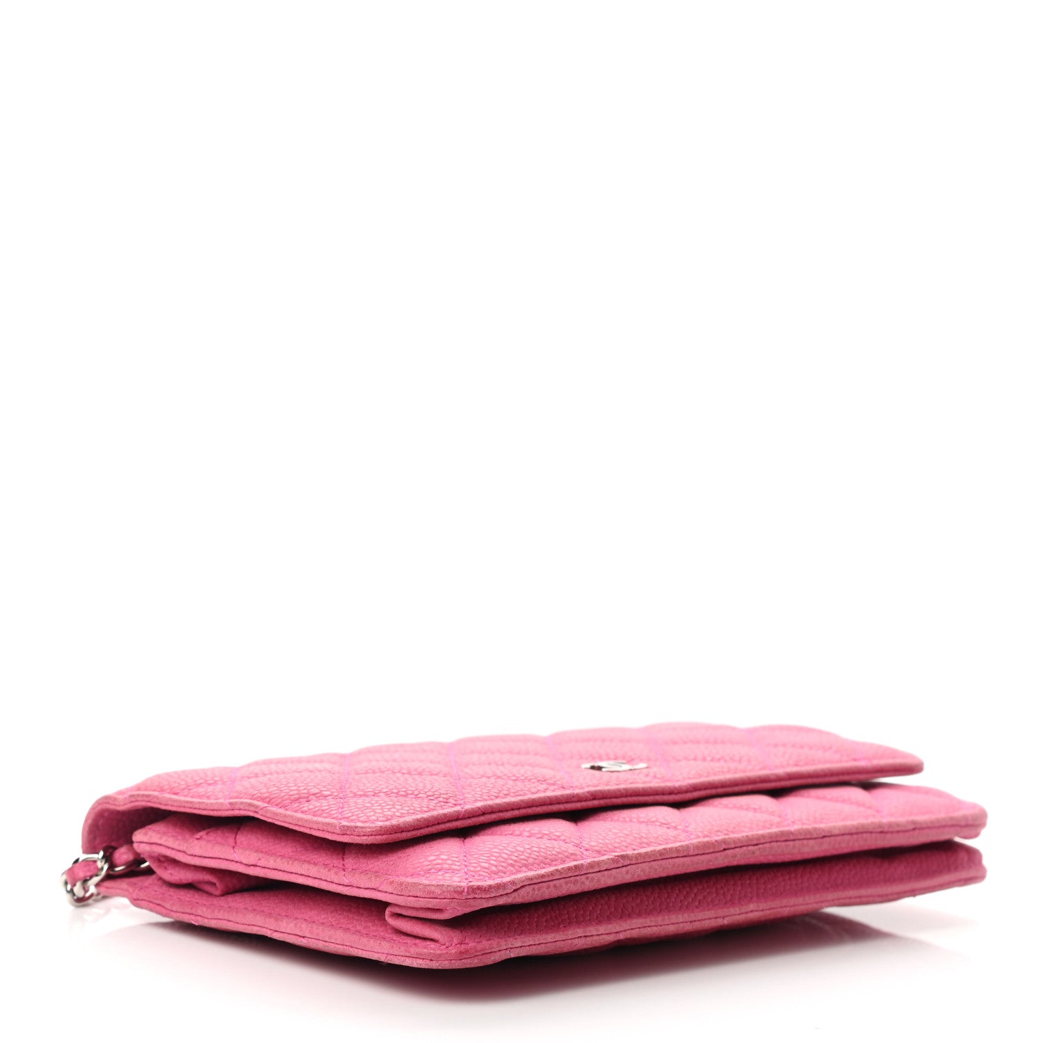 Chanel Iridescent Caviar Quilted Wallet on Chain WOC Pink 3 of 15