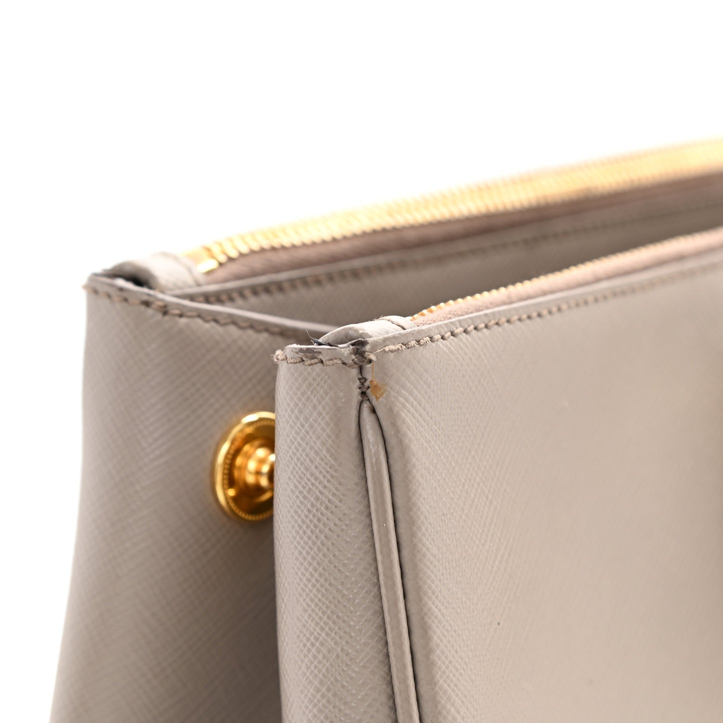 Saffiano Large Galleria Double Zip Tote Argilla