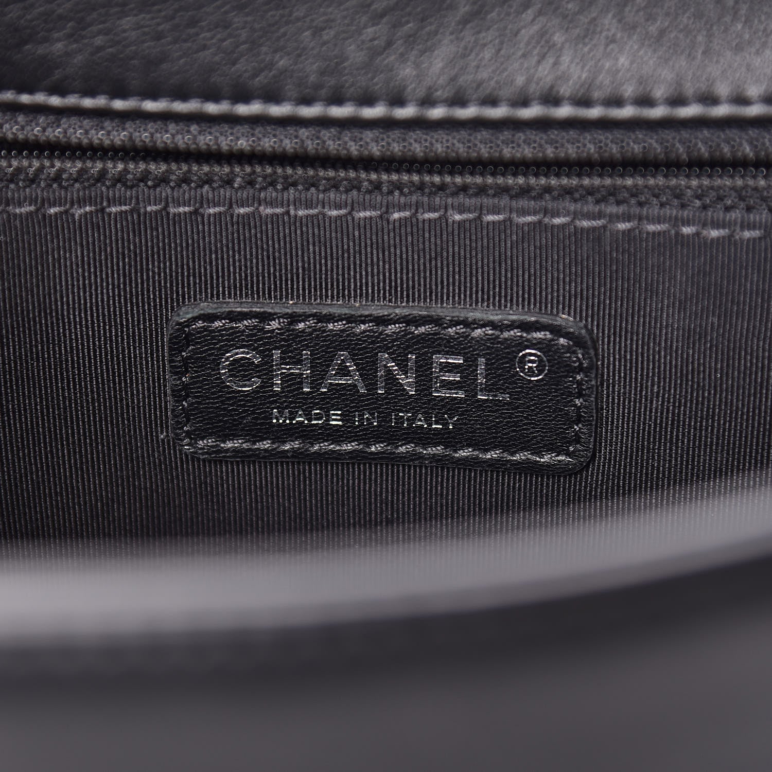 Chanel Calfskin Embossed New Medium Cordoba Boy Flap Black 6 of 17