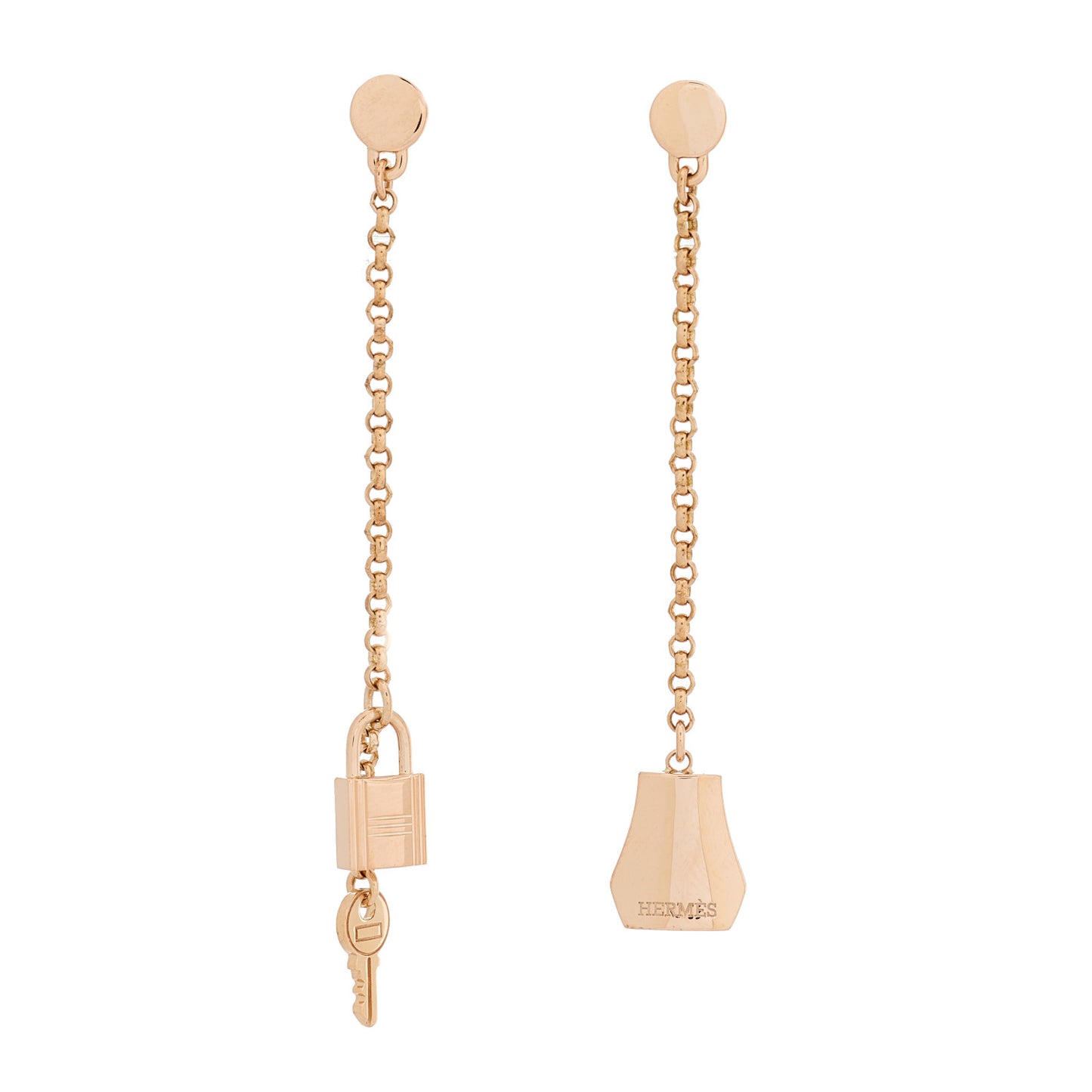 18K Rose Gold Kelly Clochette Earrings