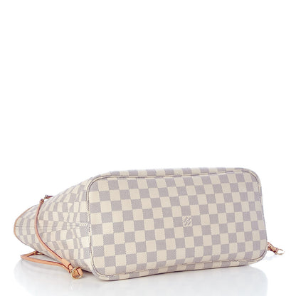 Louis Vuitton Damier Azur Neo Neverfull MM Rose Ballerine 4 of 12