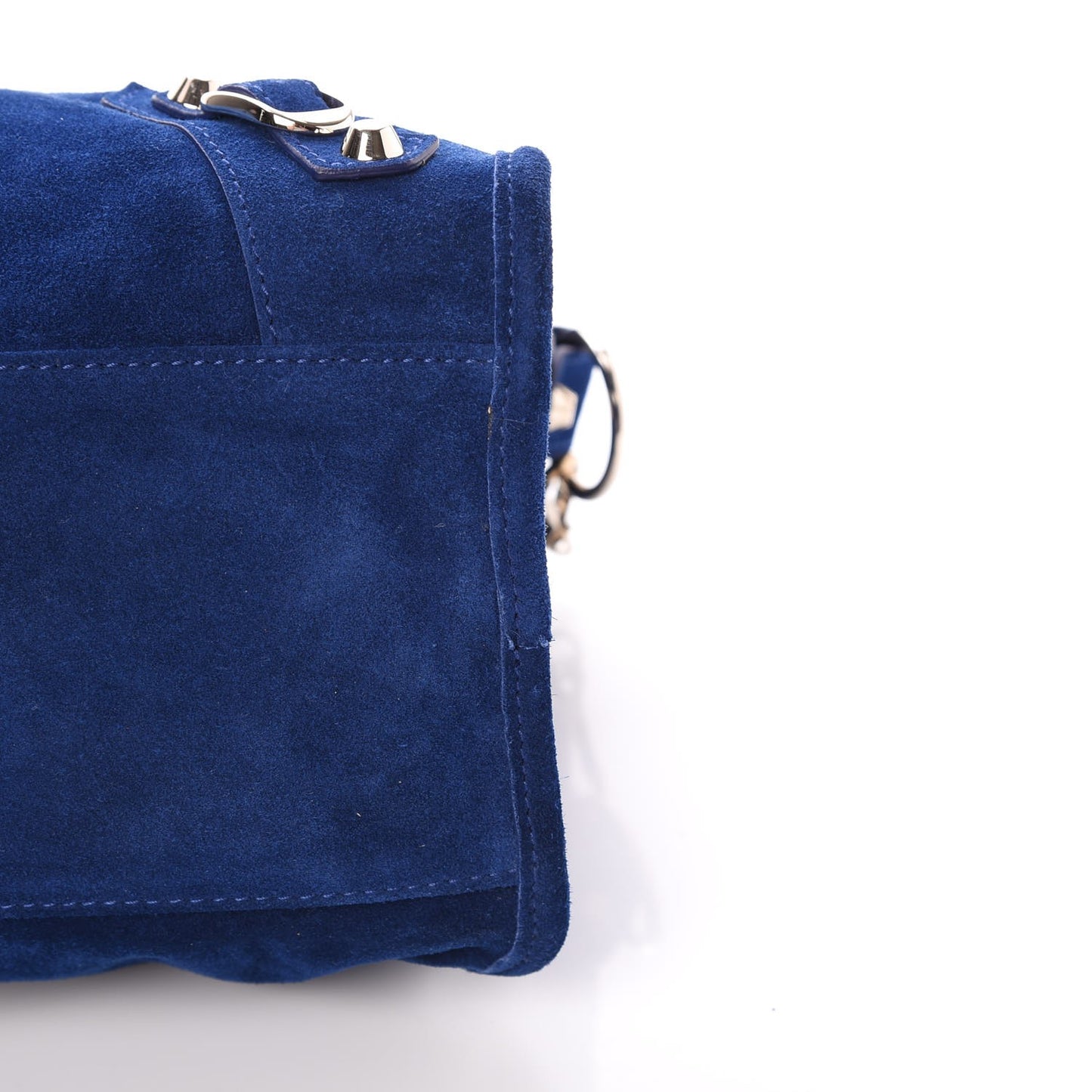Baby Daim Suede Classic Gold Hardware City Bleu Pacifique