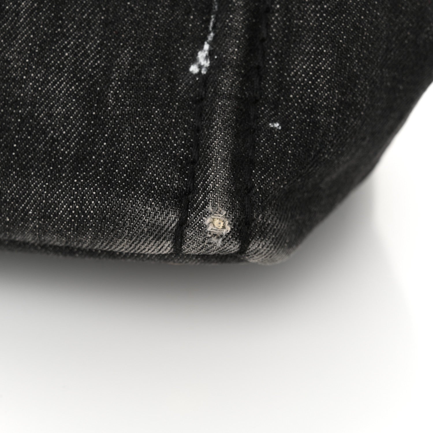 Prada Denim Small Logo Tote Black 20 of 22