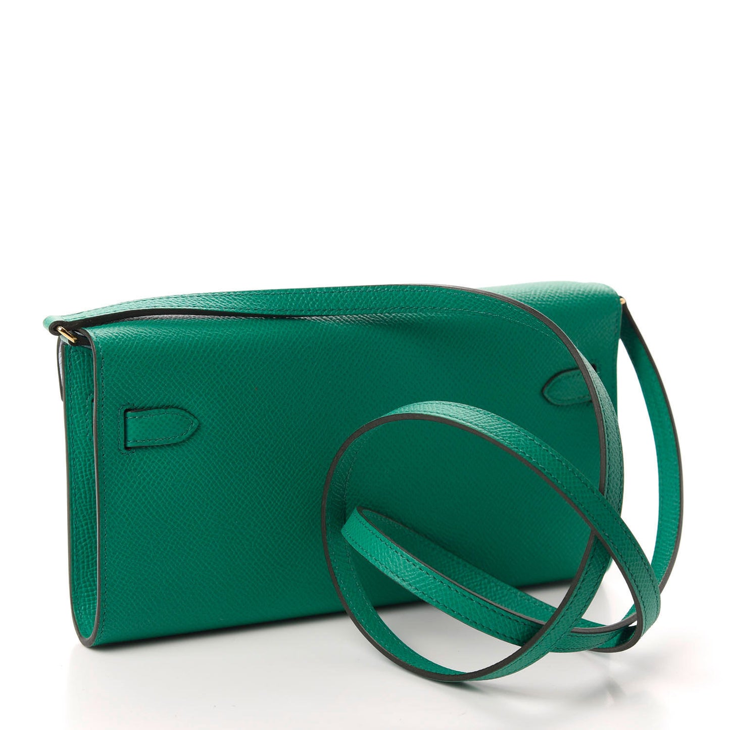 Epsom Kelly Wallet To Go Vert Jade Bleu Brume