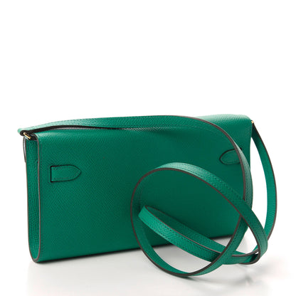 Hermes Epsom Kelly Wallet To Go Vert Jade Bleu Brume 3 of 10