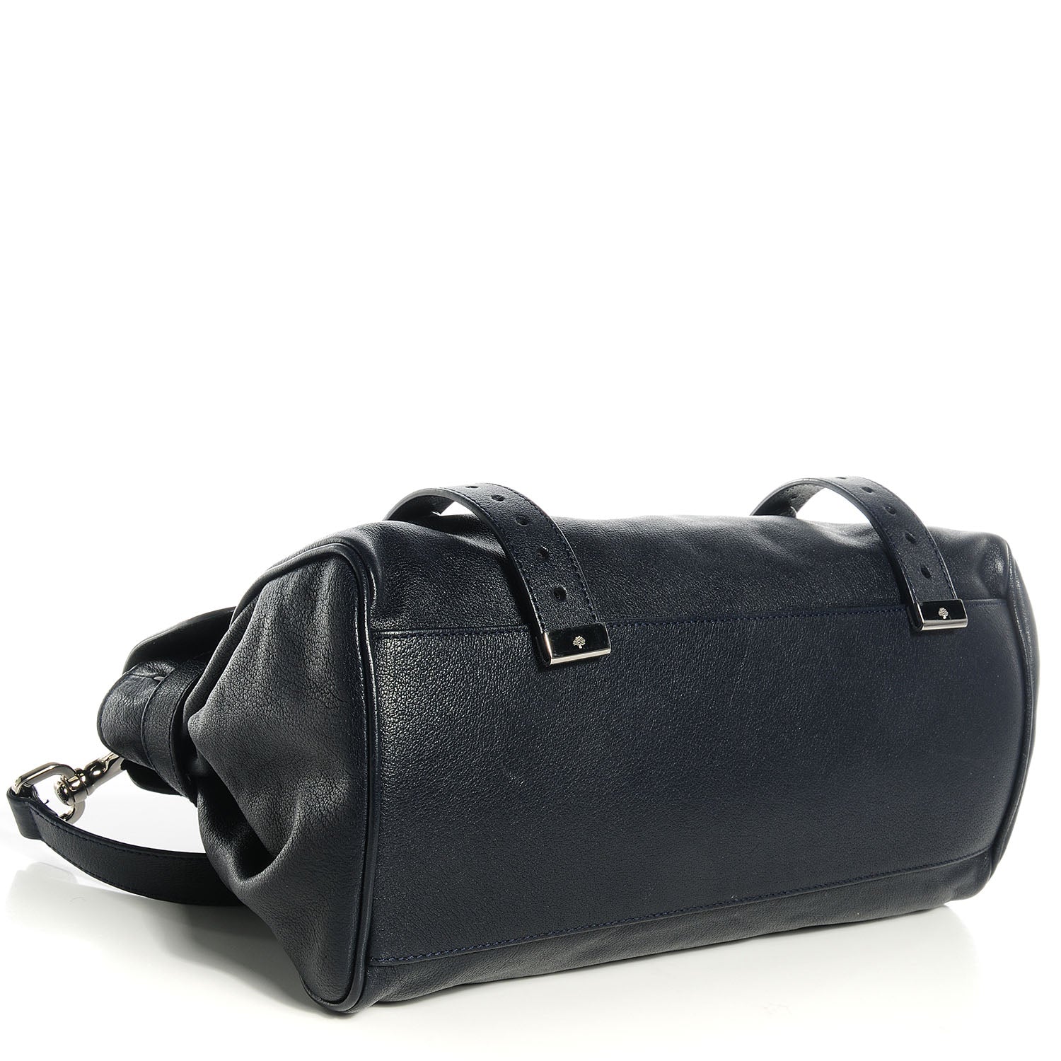 Mulberry Polished Buffalo Alexa Satchel Midnight Blue 6 of 13