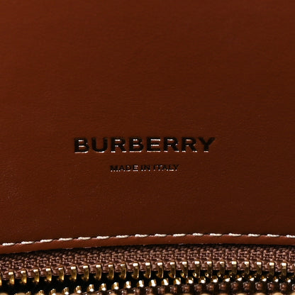 Burberry Calfskin Vintage Check Two Handle Title Bag Archive Beige 6 of 9